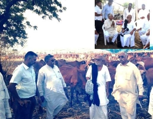 સુખપર ગામે પશુવાડામાં શ્રી મોરારિબાપુ