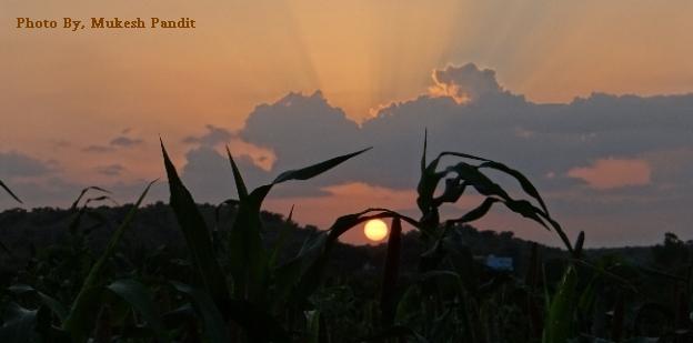 સૂર્યાસ્તનો અદભુત નજારો
